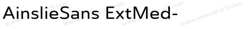 AinslieSans ExtMed字体转换